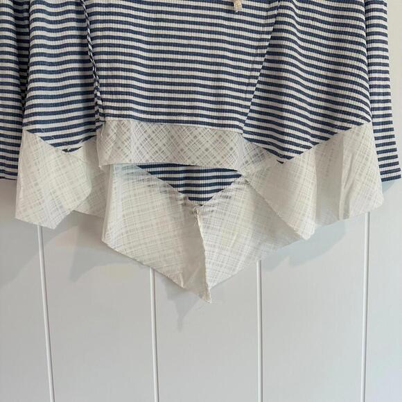 VINTAGE HAVANA Striped Tie Neck Top - Picture 4 of 7